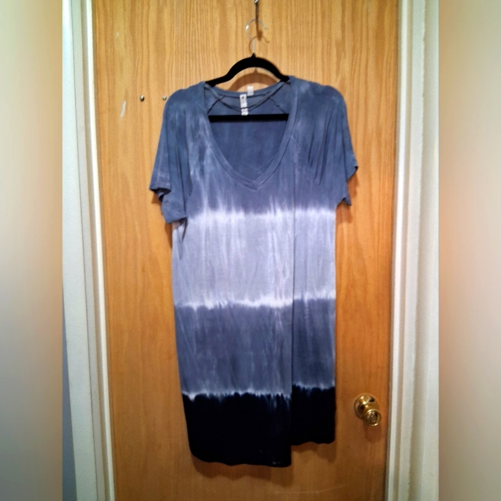 Cable & Gauge Soft Black Grey and White Soft Dress Size L
